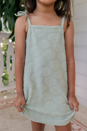 Green Seashell Terry Tank Dress