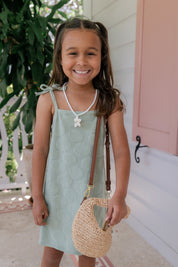 Green Seashell Terry Tank Dress