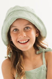 Green Seashell Terry Tank Dress
