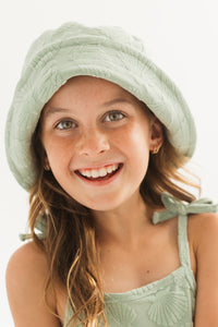 Green Seashell Terry Bucket Hat