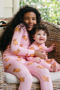 Polka Dot Little Boo Bear Zipper Romper