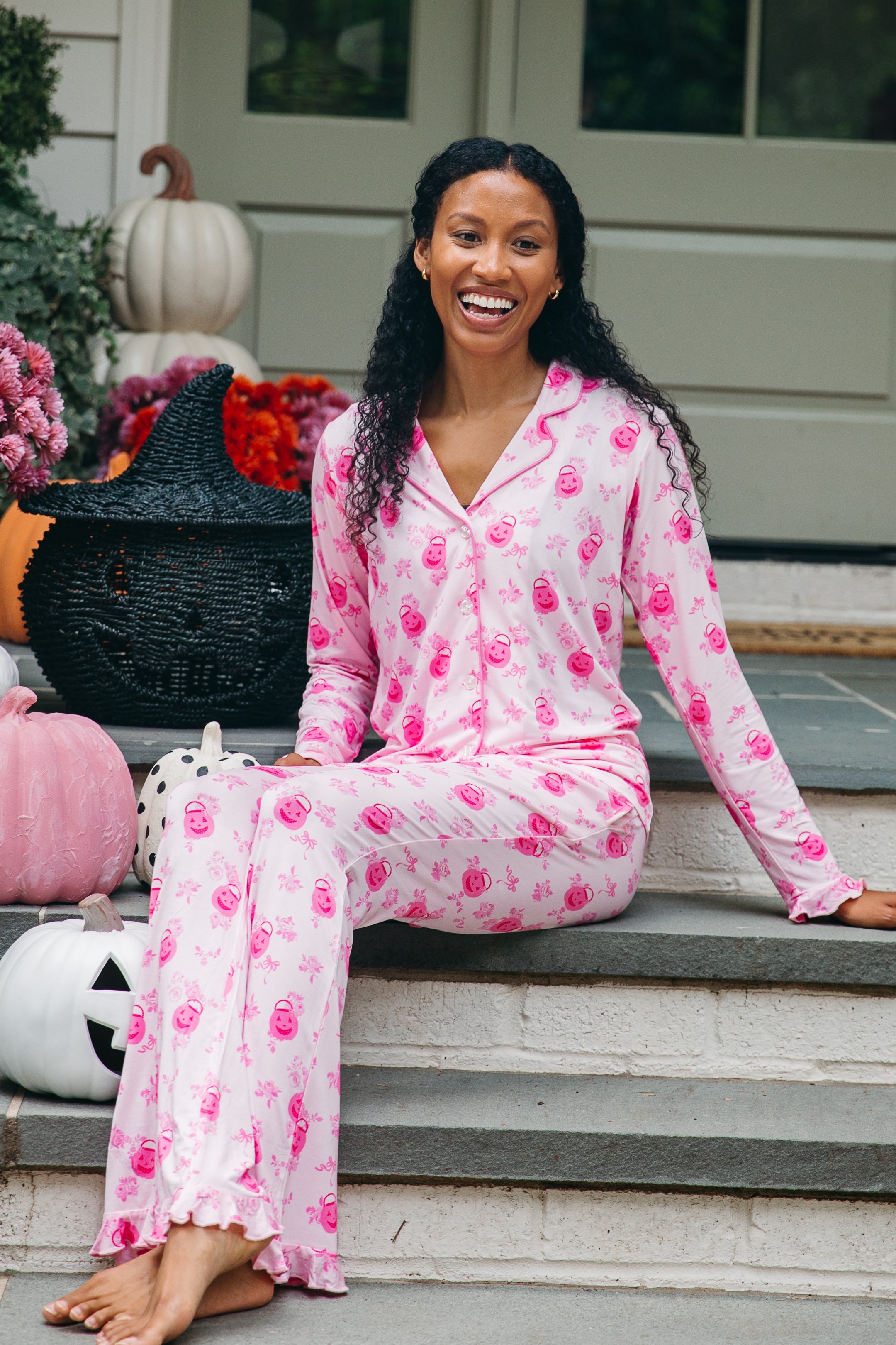 Candy Pail Garden Women's Long Sleeve Ruffle Set