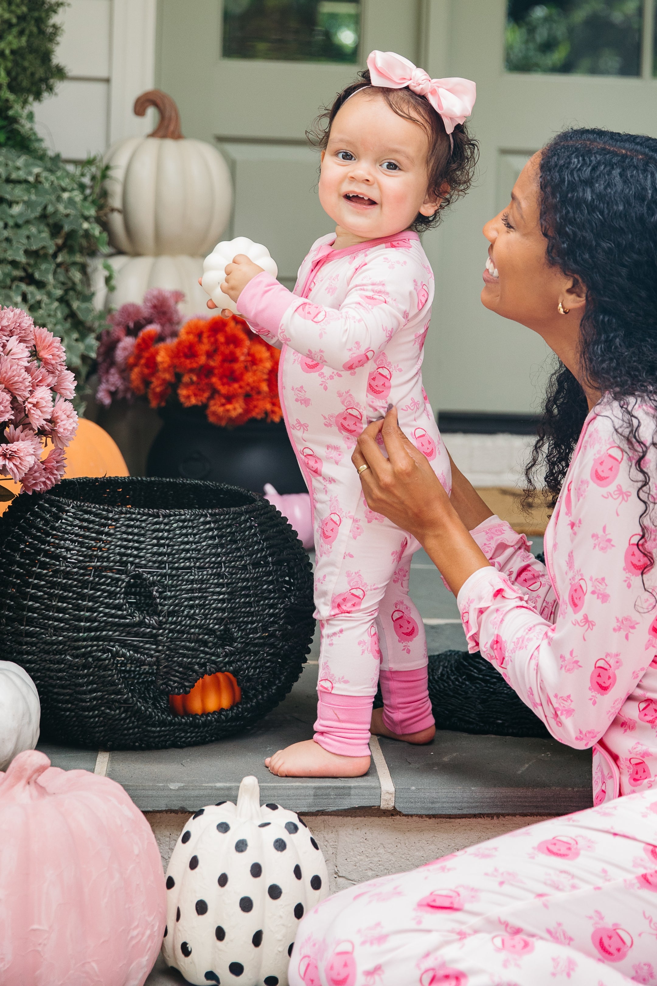 Candy Pail Garden Zipper Romper