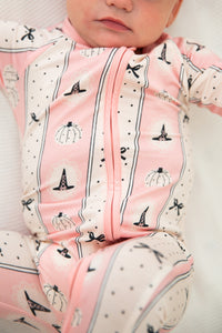 Pretty Little Pumpkin Zipper Romper
