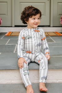 Spooky Little Riders Zipper Romper
