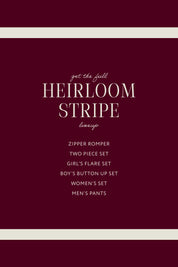 Heirloom Stripe Two Piece Set - IMJ x Sarah Knuth
