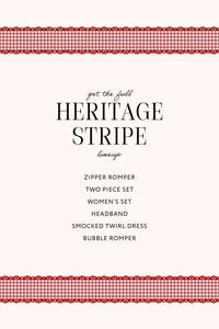 Heritage Striped Smocked Twirl Dress