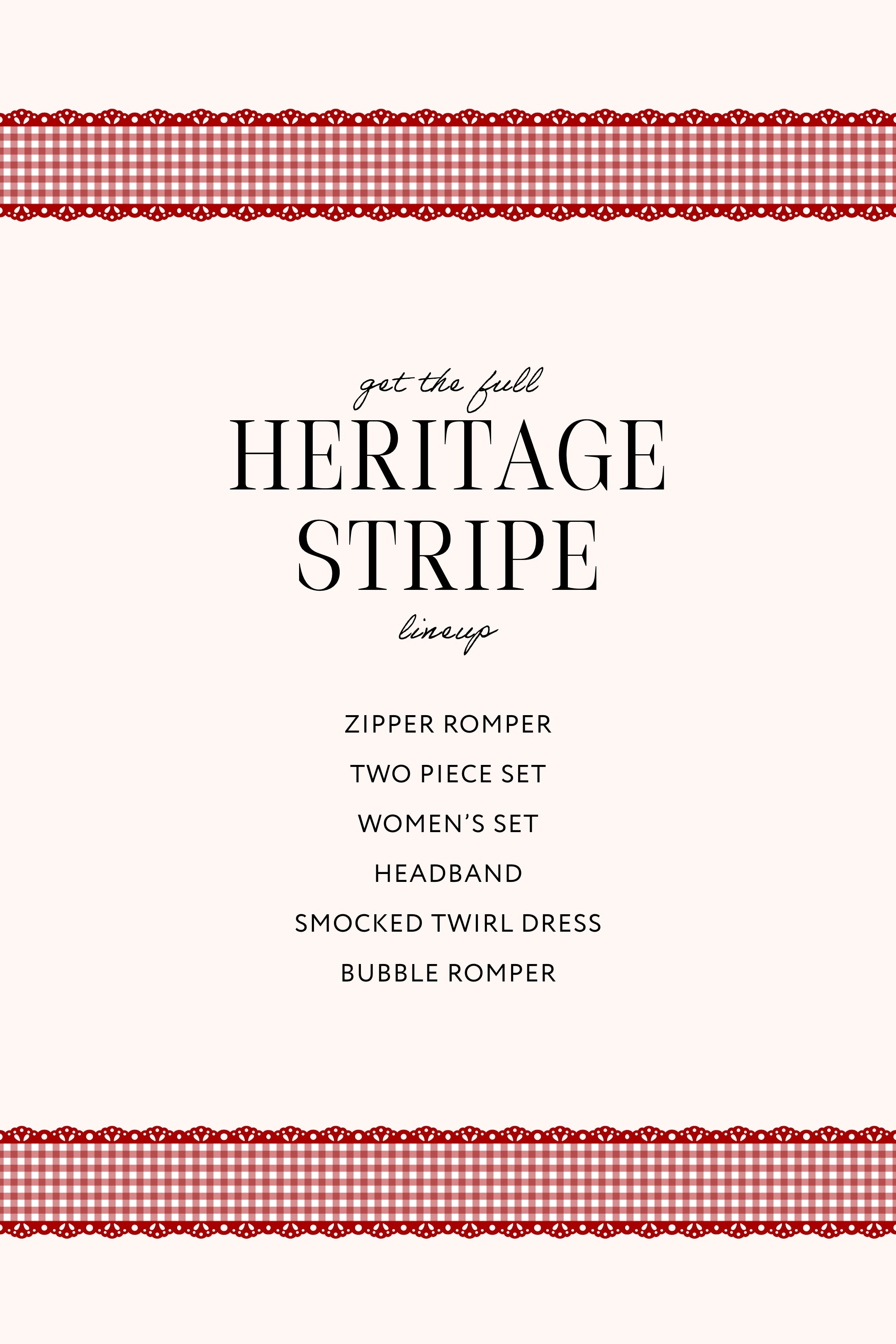 Heritage Striped Two Piece Set