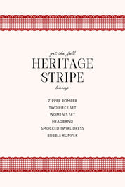 Heritage Striped Women's Short Set