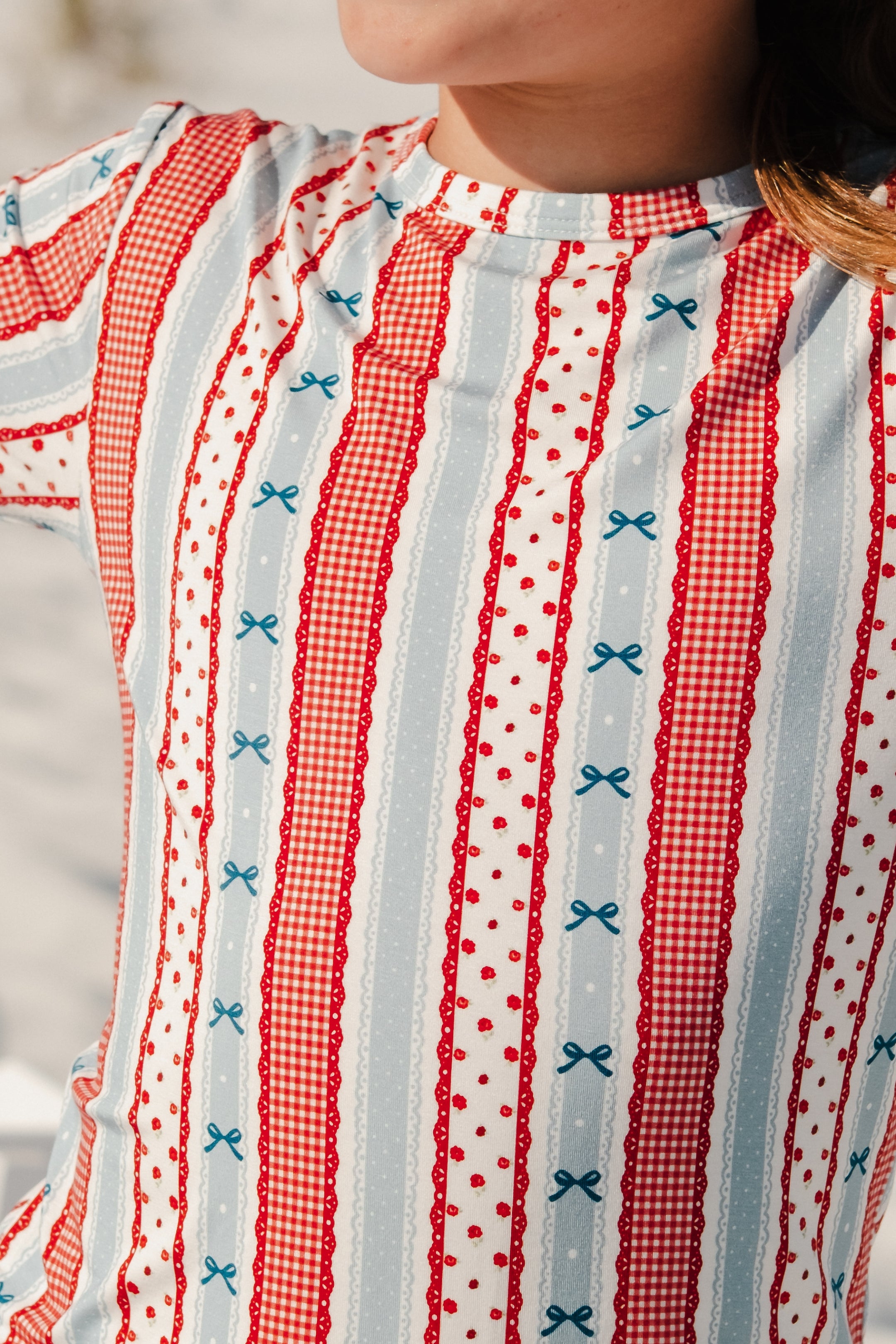 semon jammerousse ⭐︎ ペイズリー柄セット Heritage Striped Bamboo Kids Pajama Set | 4th of July Matching