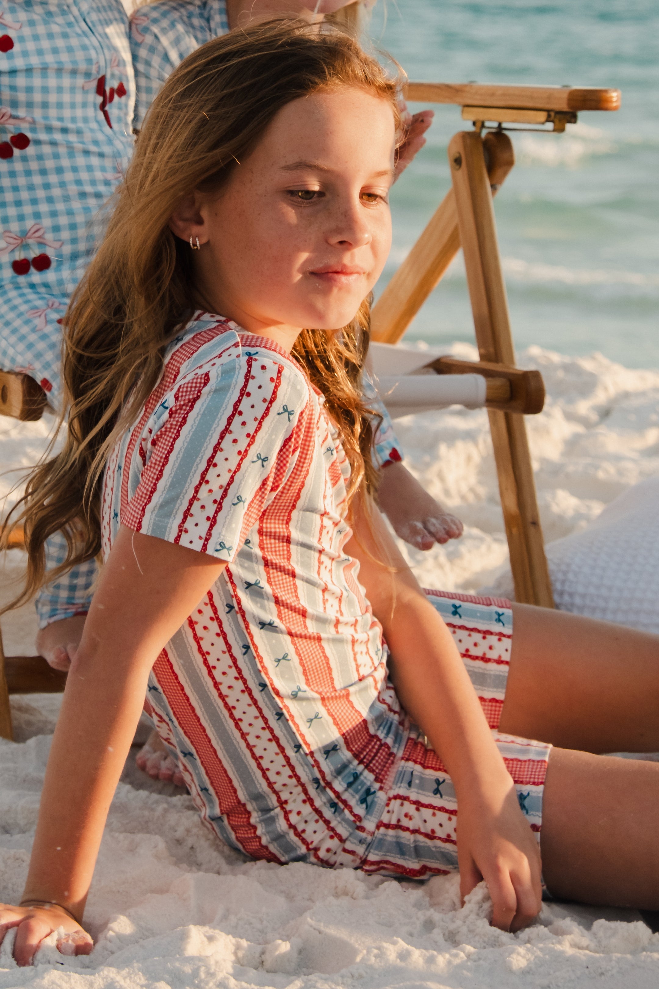 Heritage Striped Bamboo Kids Pajama Set | 4th of July Matching