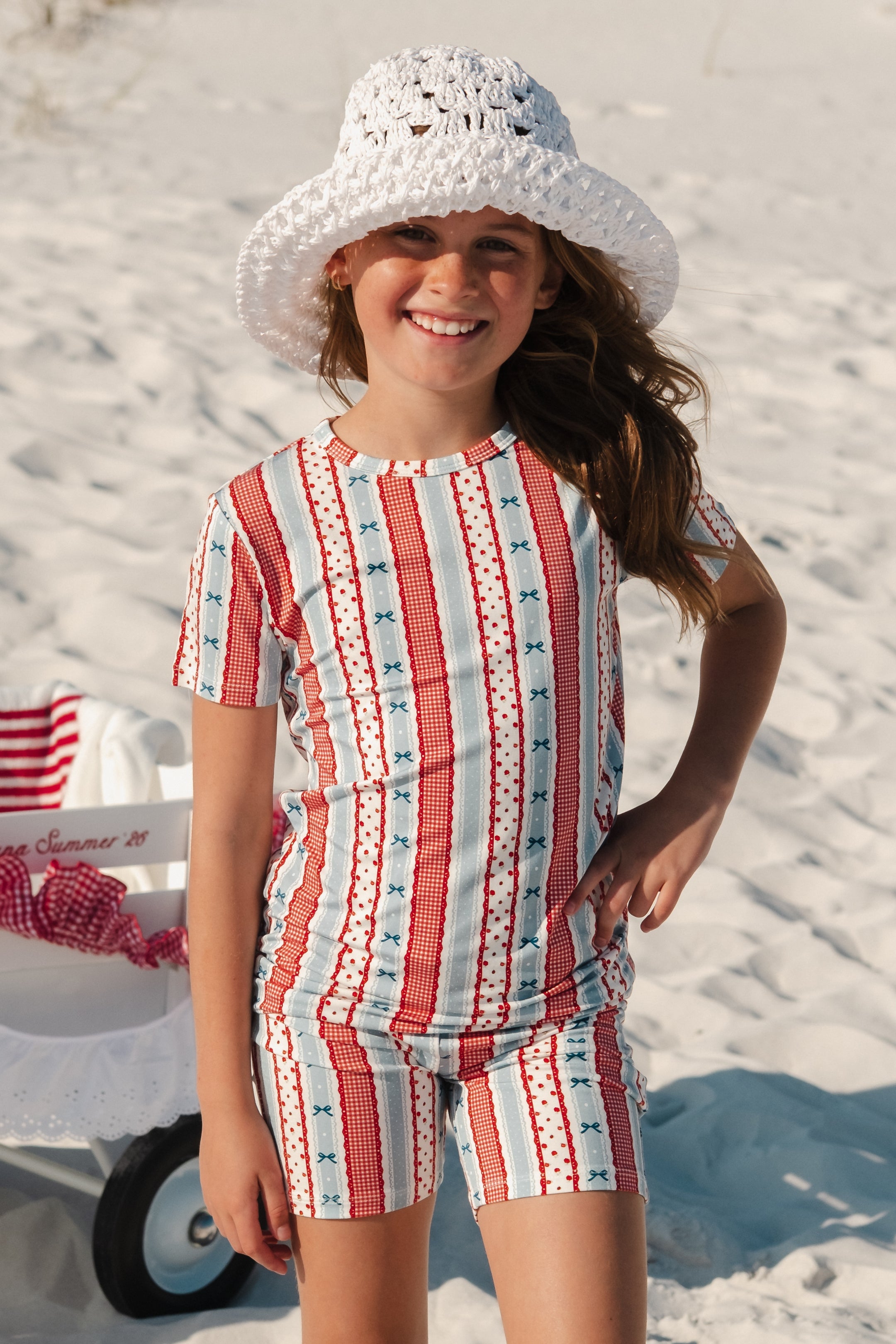 Heritage Striped Bamboo Kids Pajama Set | 4th of July Matching