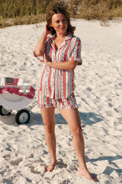 Heritage Striped Women's Short Set