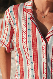 Heritage Striped Women's Short Set
