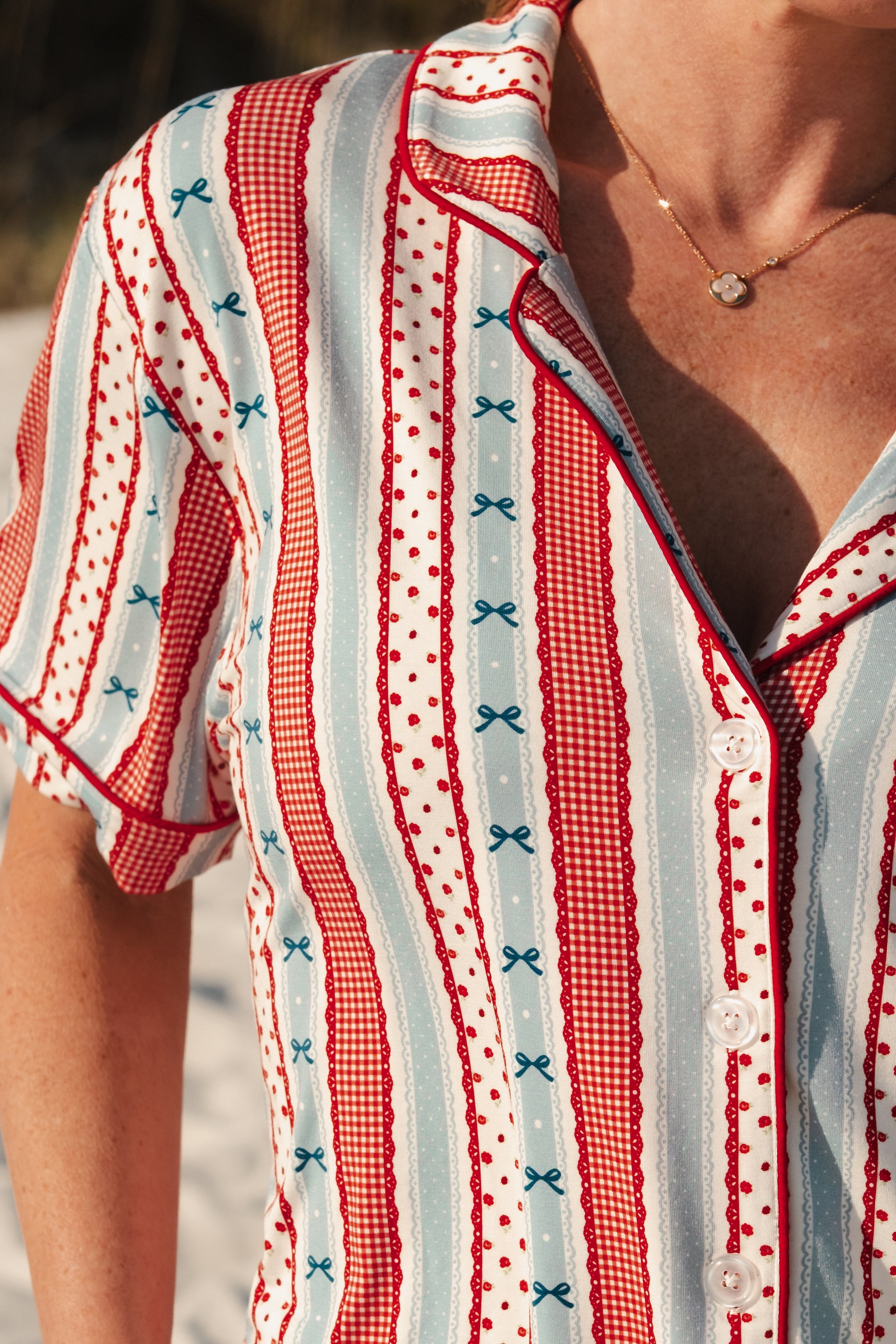 Heritage Striped Women's Short Set