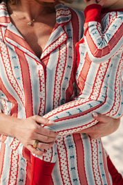 Heritage Striped Women's Short Set