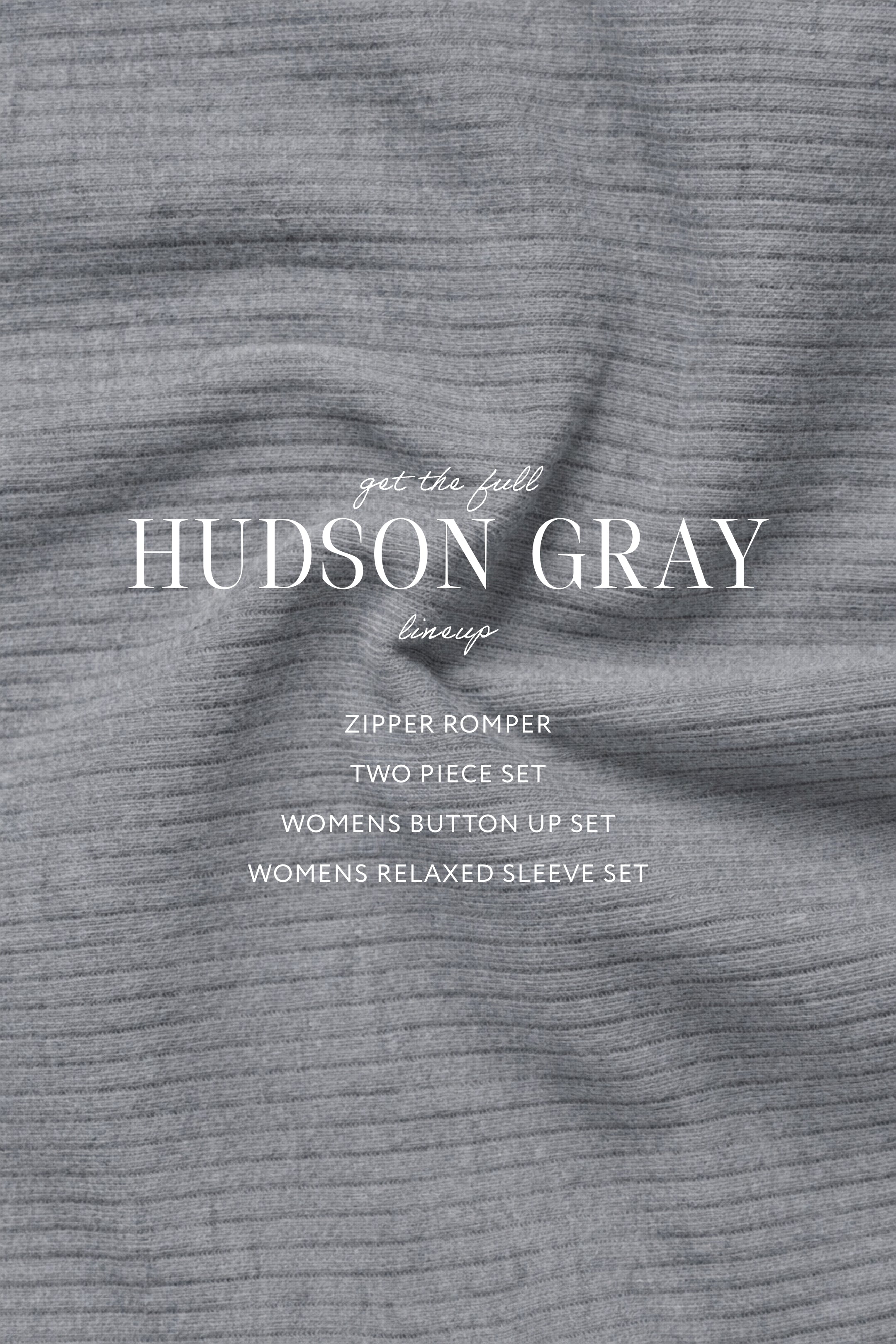 Hudson Gray Ribbed Two Piece Set
