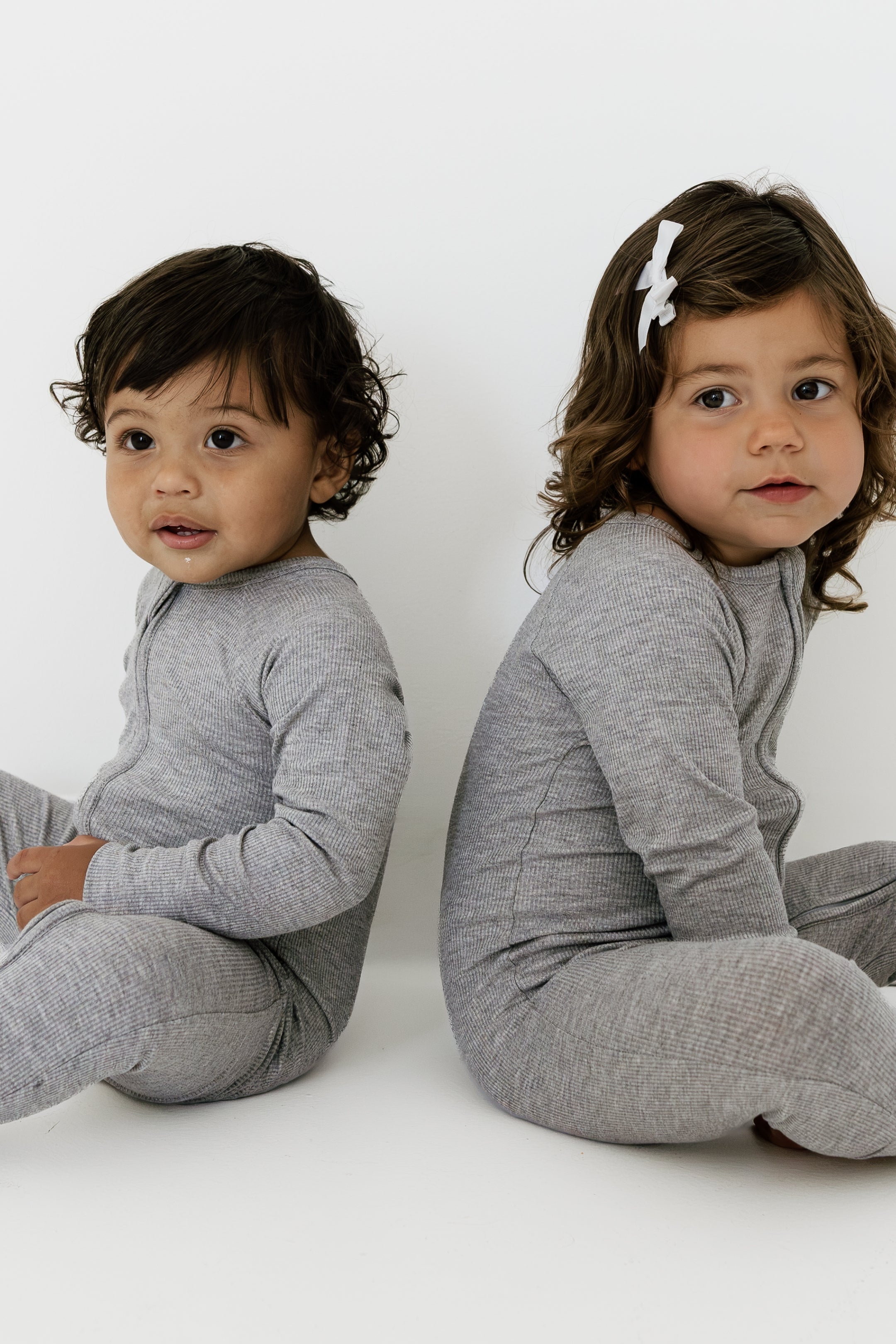 Hudson Gray Ribbed Zipper Romper