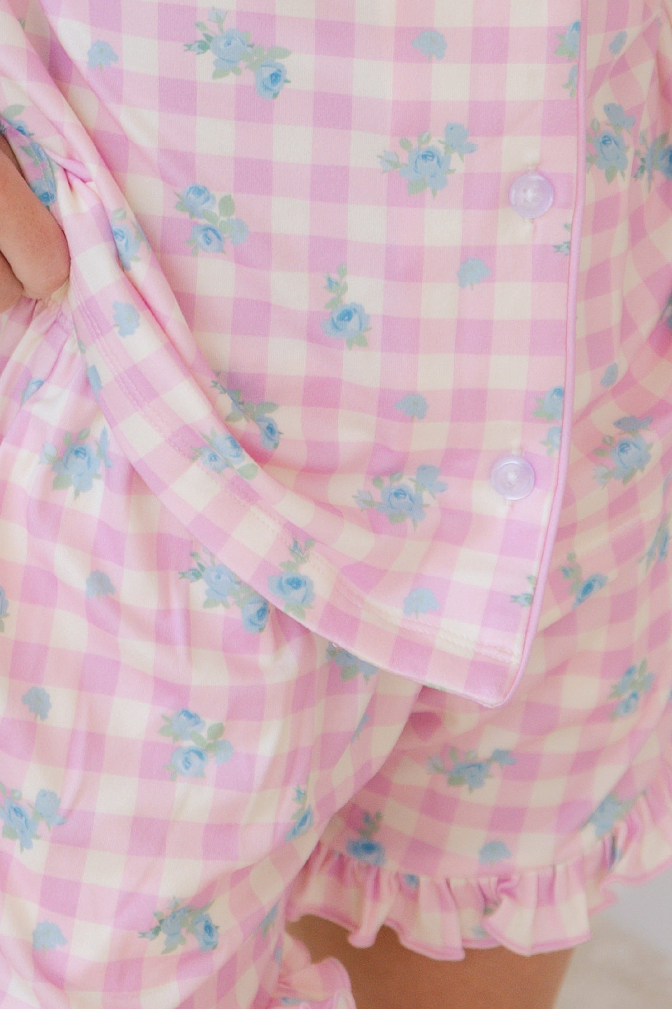 Indie Floral Button Up Short Set