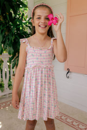 Indie Floral Smocked Twirl Dress