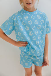 PREORDER Blue and Yellow Flower Daywear Set IMJ x Karrie Locher - SHIPS 8/1