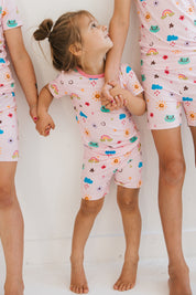 PREORDER Rainbow Doodle Two Piece Short Set IMJ x Karrie Locher - SHIPS 8/1