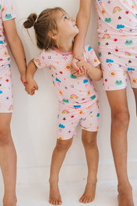 PREORDER Rainbow Doodle Two Piece Short Set IMJ x Karrie Locher - SHIPS 8/1