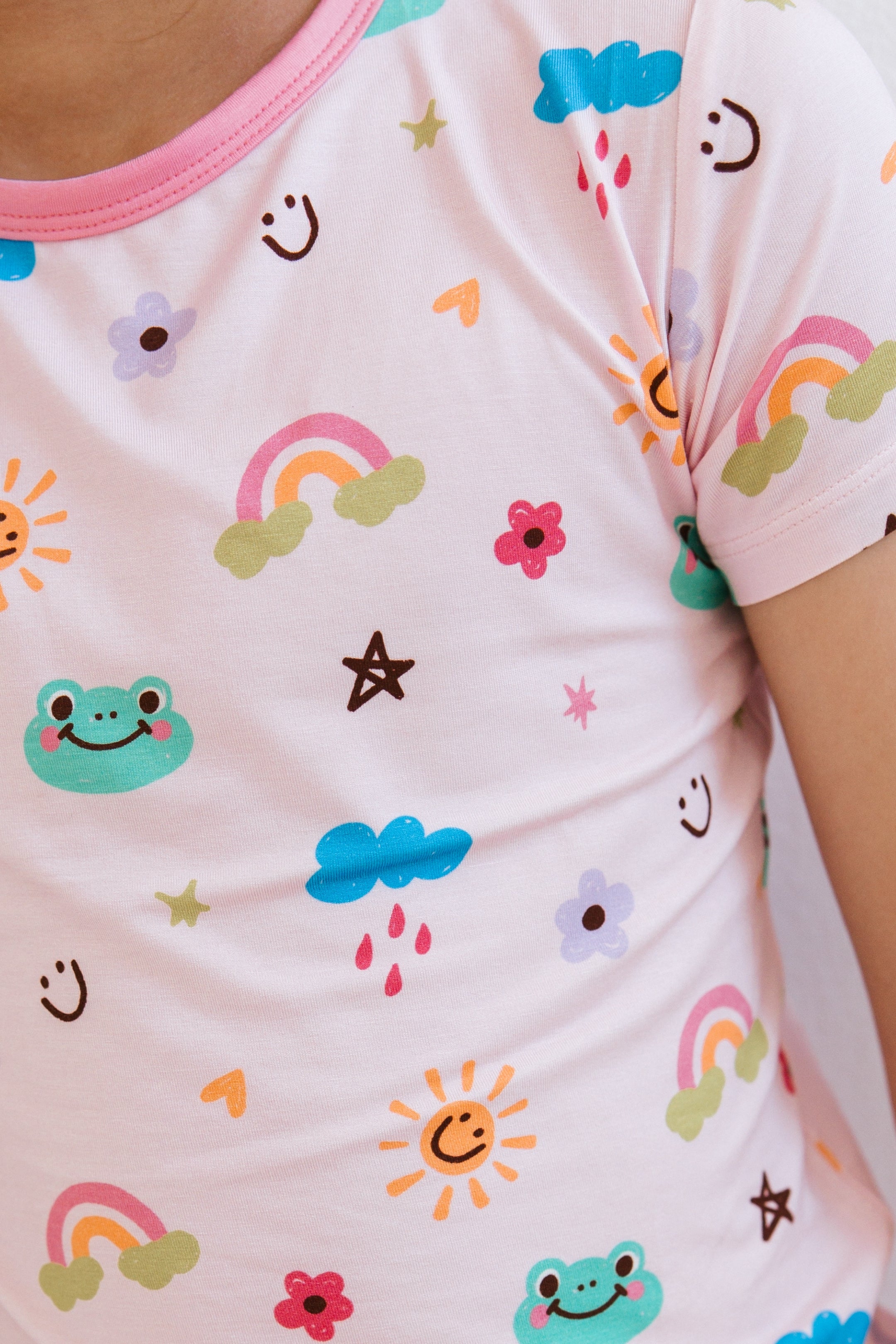 PREORDER Rainbow Doodle Two Piece Short Set IMJ x Karrie Locher - SHIPS 8/1