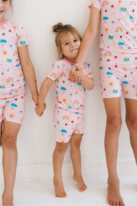 PREORDER Rainbow Doodle Two Piece Short Set IMJ x Karrie Locher - SHIPS 8/1