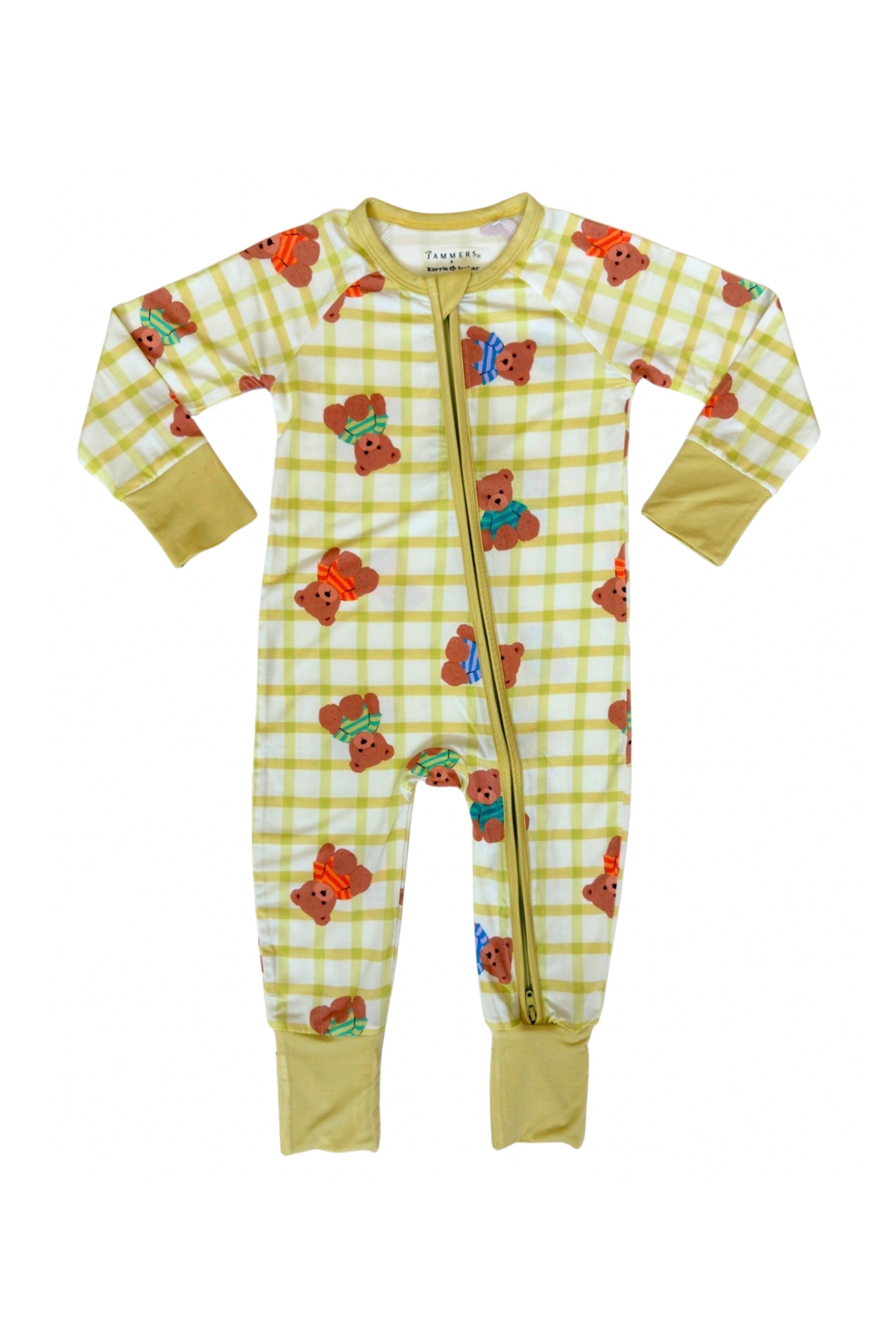Teddy Grid Zipper Romper IMJ x Karrie Locher