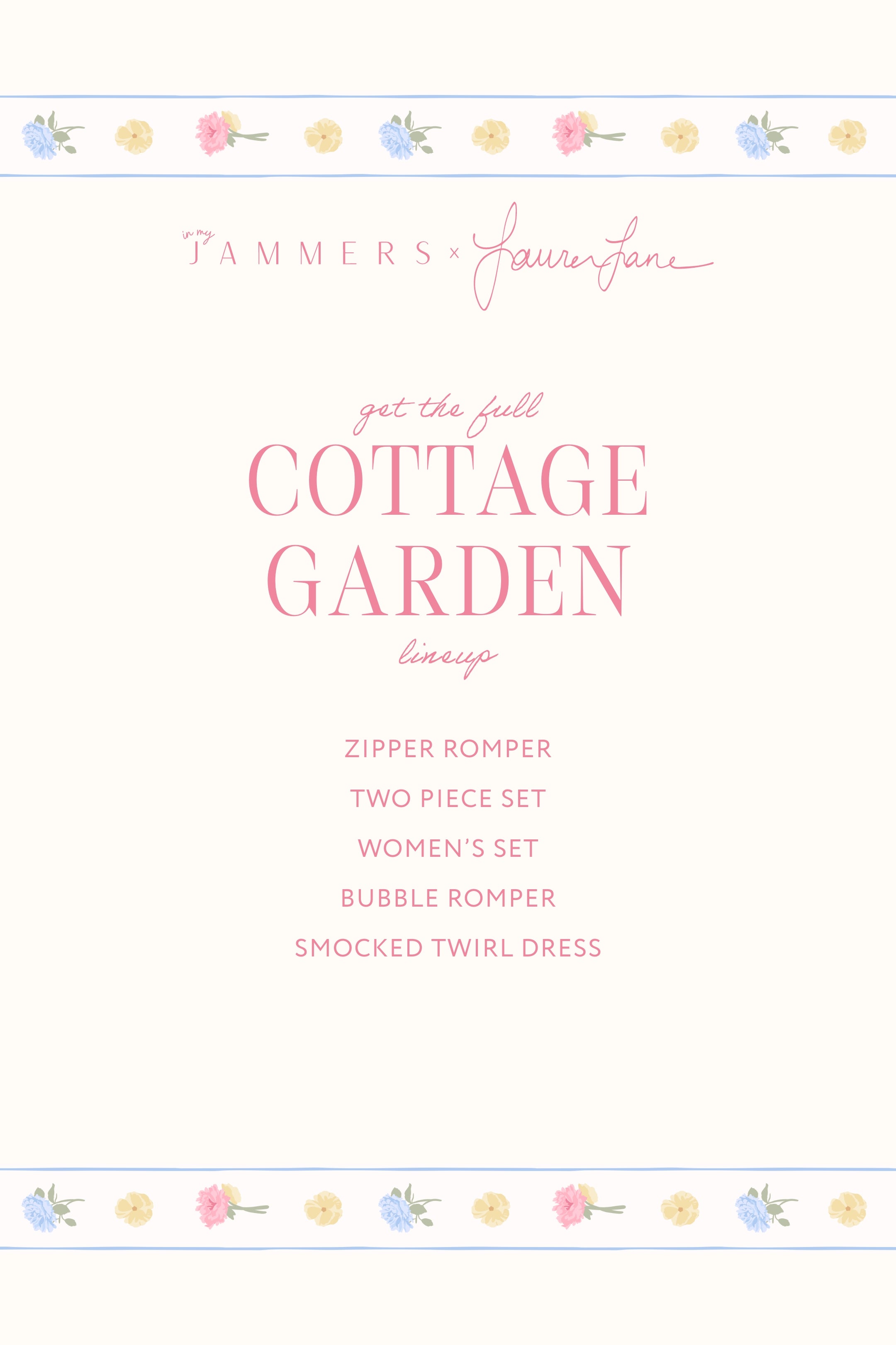 Cottage Garden Zipper Romper IMJ x Lauren Lane