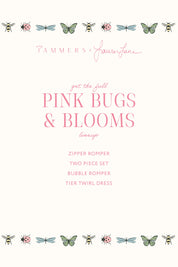 Pink Bugs and Blooms Bubble Romper IMJ x Lauren Lane
