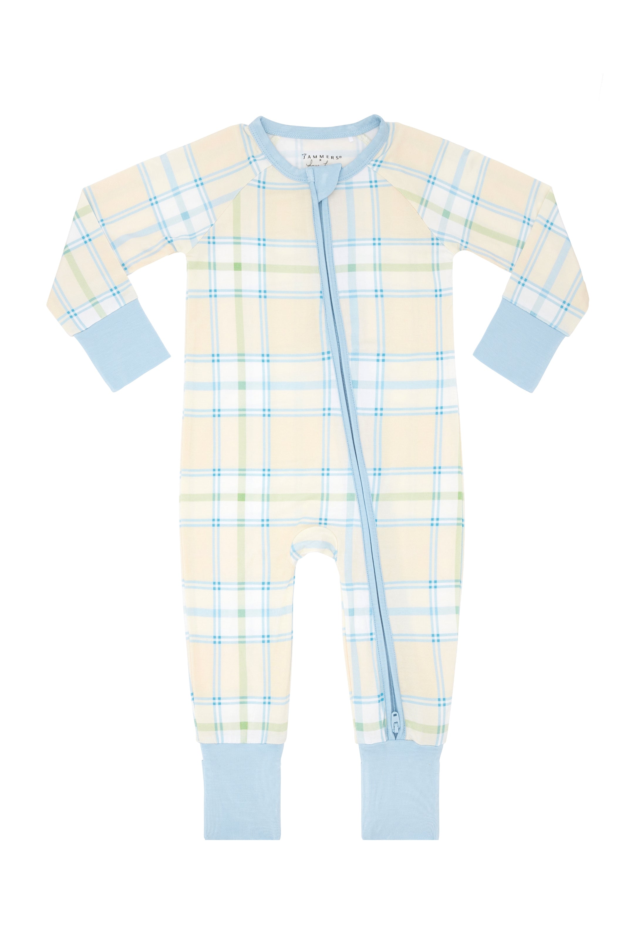 Summer Plaid Zipper Romper IMJ x Lauren Lane