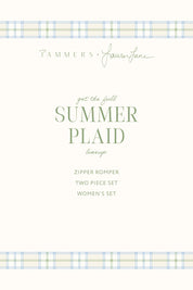 Summer Plaid Two Piece Short Set IMJ x Lauren Lane
