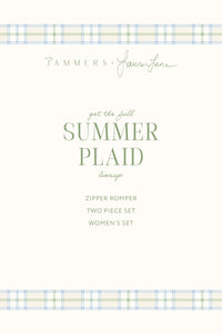 Summer Plaid Two Piece Short Set IMJ x Lauren Lane