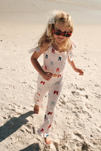 Liberty Bow Smocked Flare Set