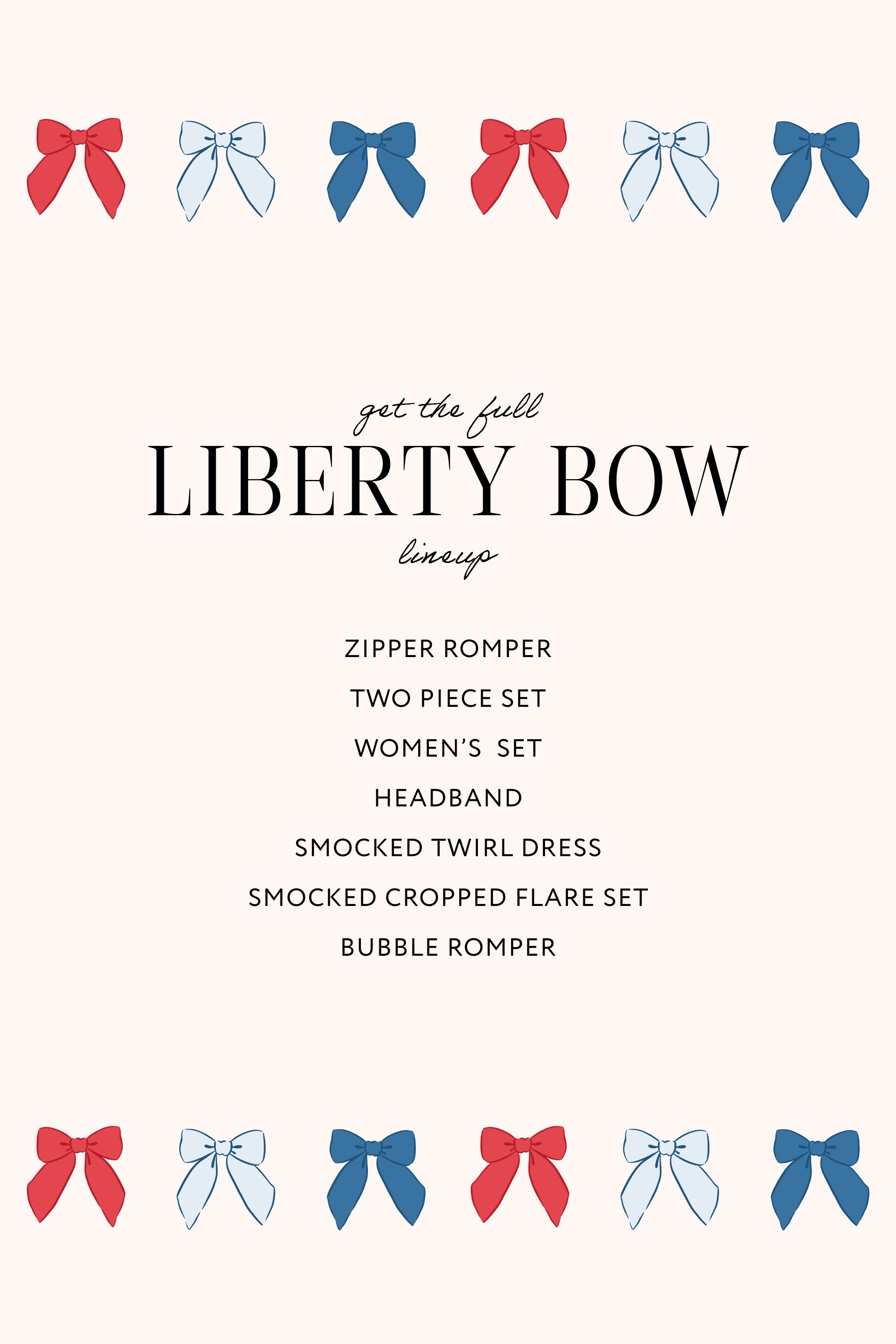 Liberty Bow Smocked Flare Set