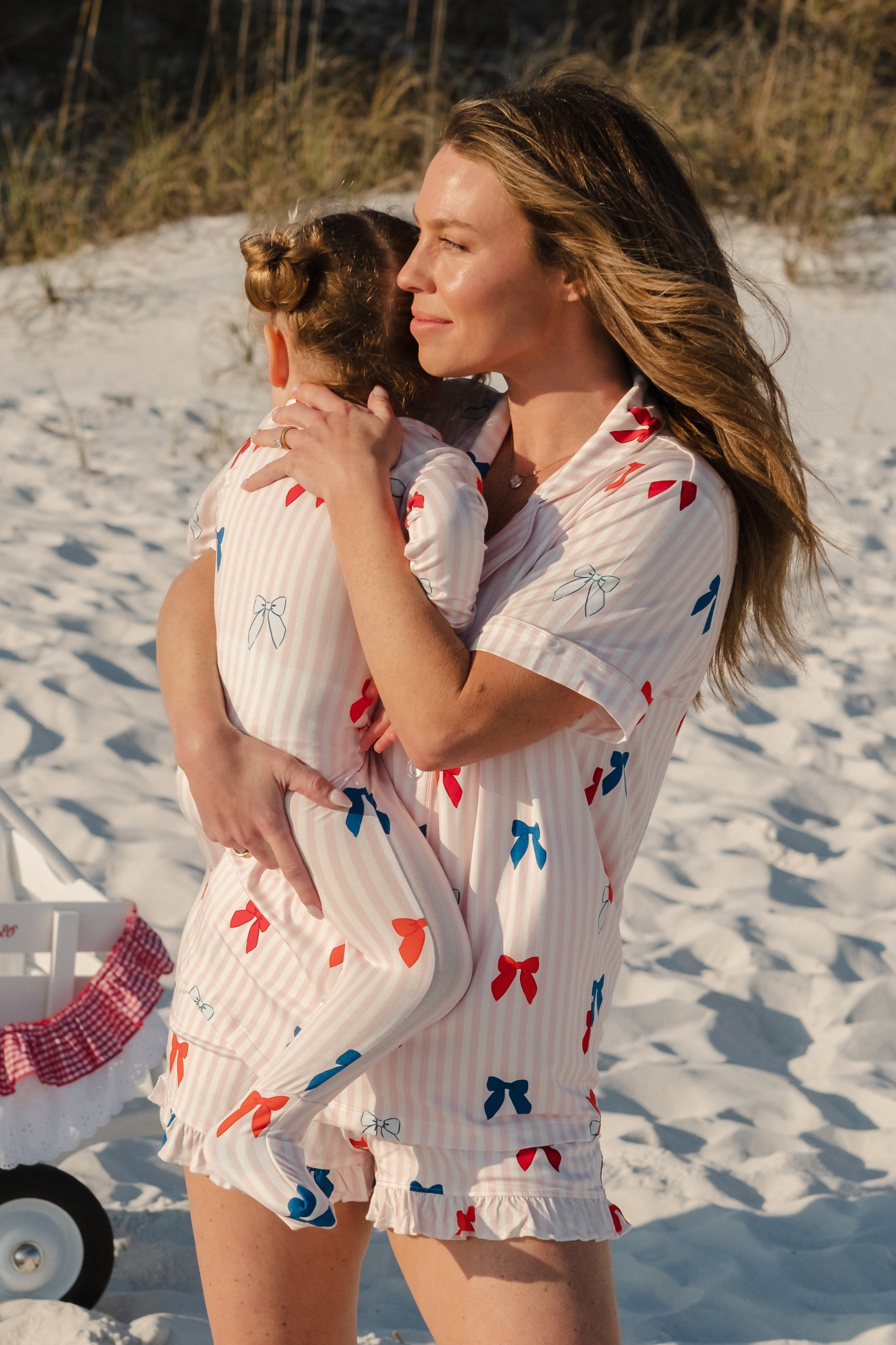 Liberty Bow Women's Bamboo Short Set | Matching Family 4th of July