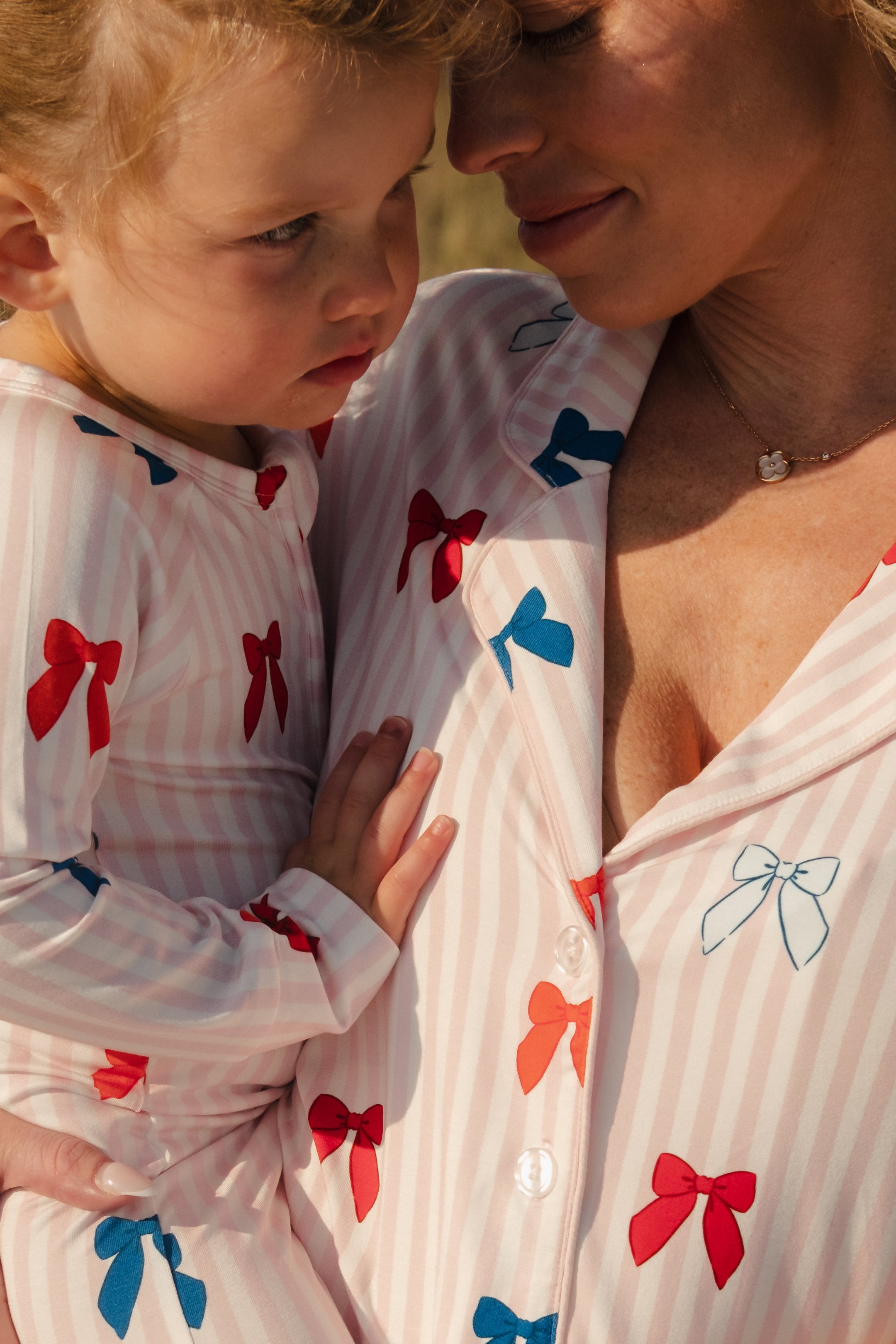 Liberty Bow Women's Bamboo Short Set | Matching Family 4th of July