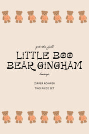 Gingham Little Boo Bear Two Piece Set
