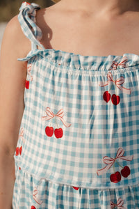 Little Cherry Tier Twirl Dress