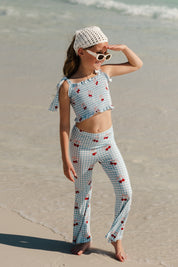 Little Cherry Smocked Flare Set