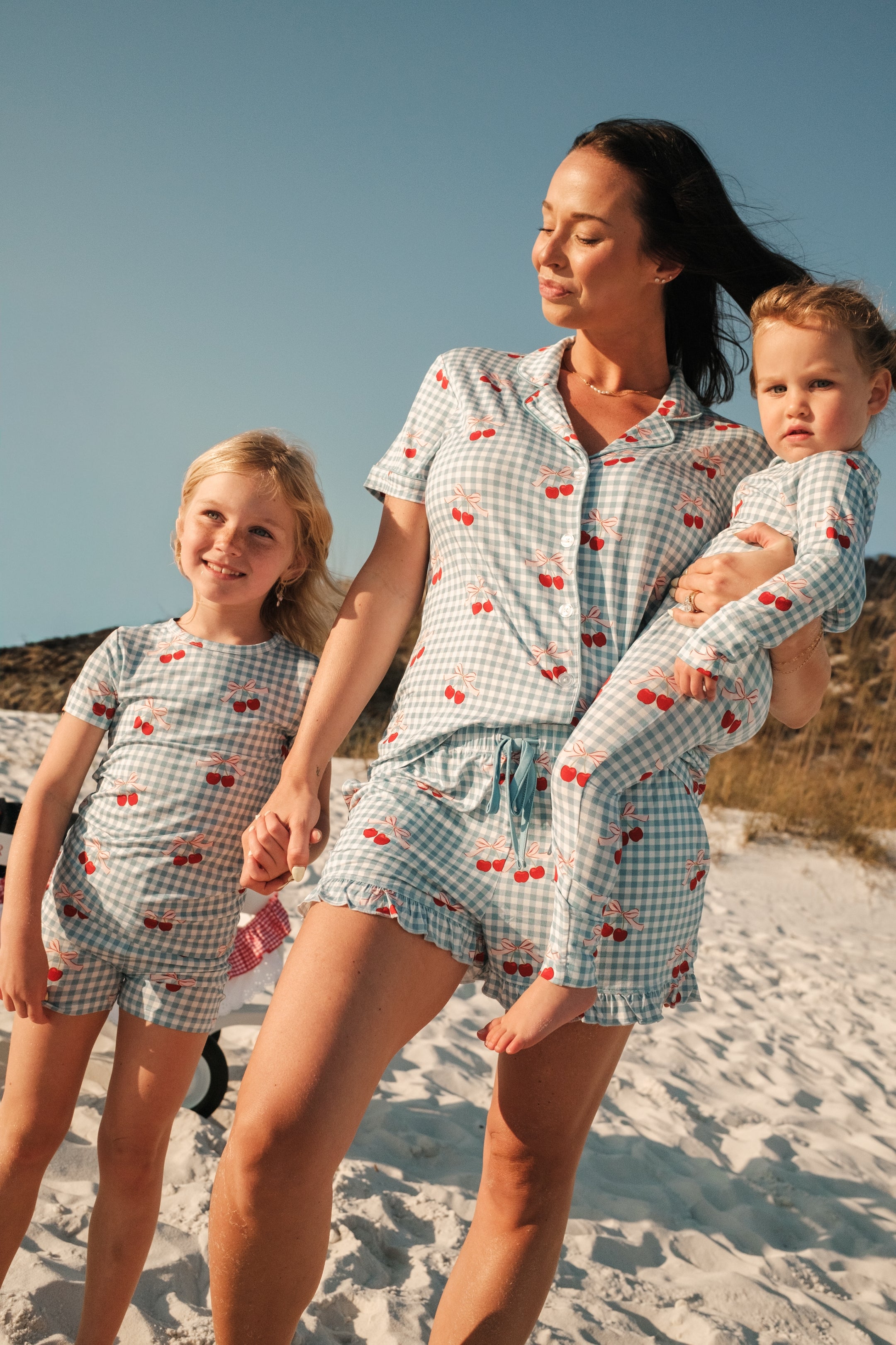 Little Cherry Women's Bamboo Short Set | Matching Family 4th of