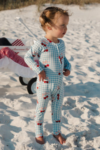 Little Cherry Zipper Romper