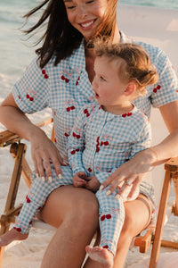 Little Cherry Zipper Romper