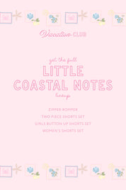 Little Coastal Notes Two Piece Short Set