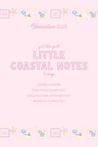 Little Coastal Notes Two Piece Short Set