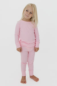 Mercer Pink Ribbed Two Piece Set