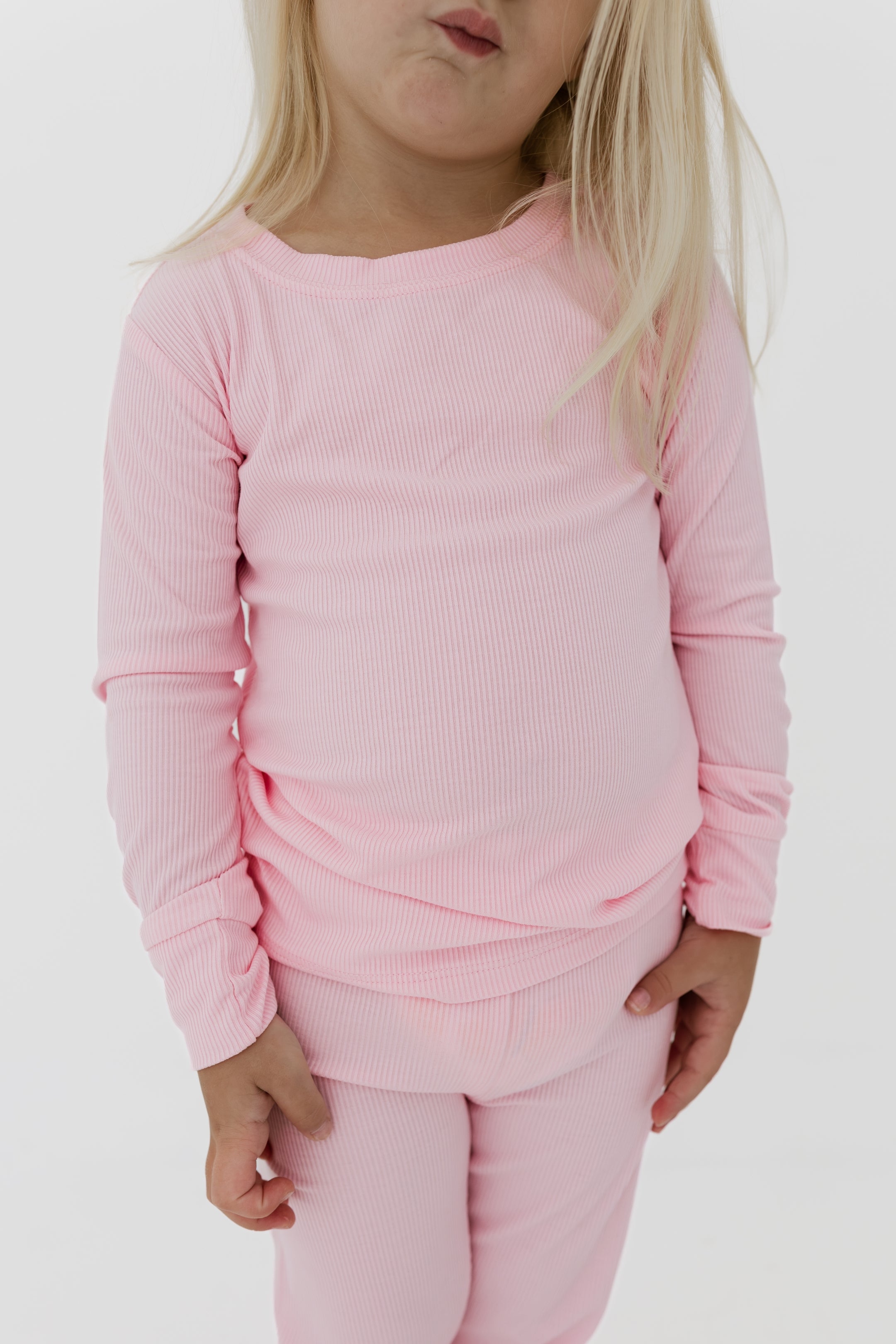 Mercer Pink Ribbed Two Piece Set