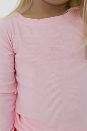 Mercer Pink Ribbed Two Piece Set